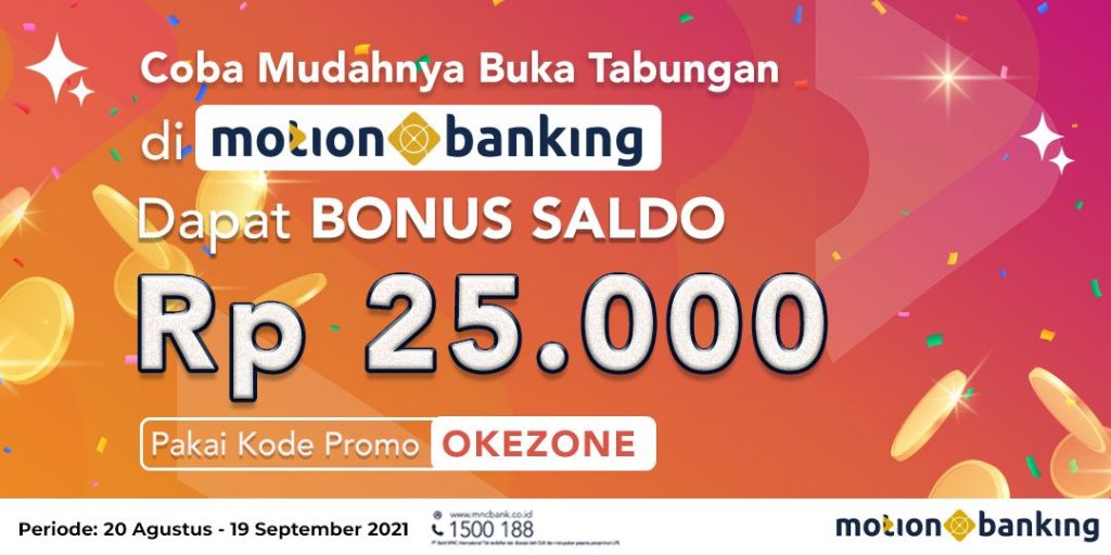 Mudahnya buka tabungan di motion banking